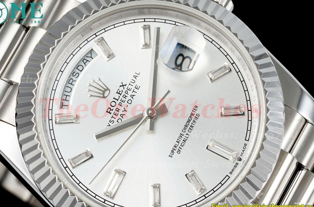 VR3255(Gain Weight) SS KF SS 228236 Silver 40mm Dia DayDate 0524